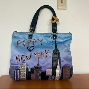 Coach Poppy New York Satin Tote (Style #15888) produced in June 2010